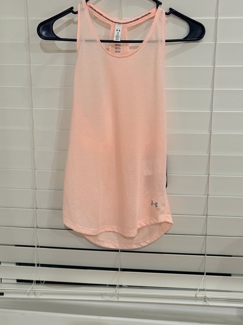 Under Armour Light Pink Mesh Racerback Tank